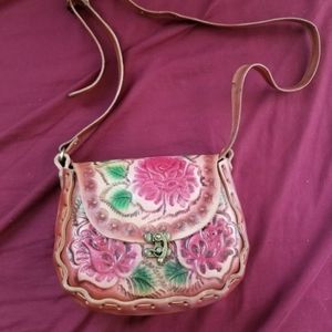Mexican Embroidered Floral Purse